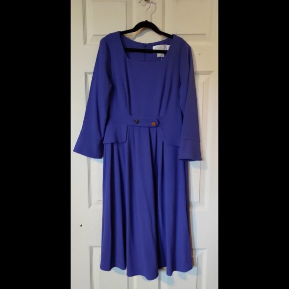 Seraphine NWT Royal Blue Tailored Maternity Dress - US 2 / UK 6 - Picture 5 of 10
